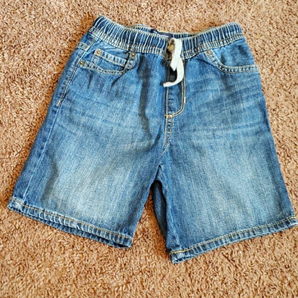 2/$15 Boy's 5T Children's Place jean shorts with working drawstring
